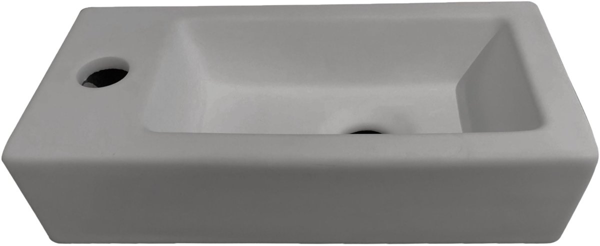 Toilet fonteinbakje Sanitado rainbow links 37 x 18 x 9cm mat grijs