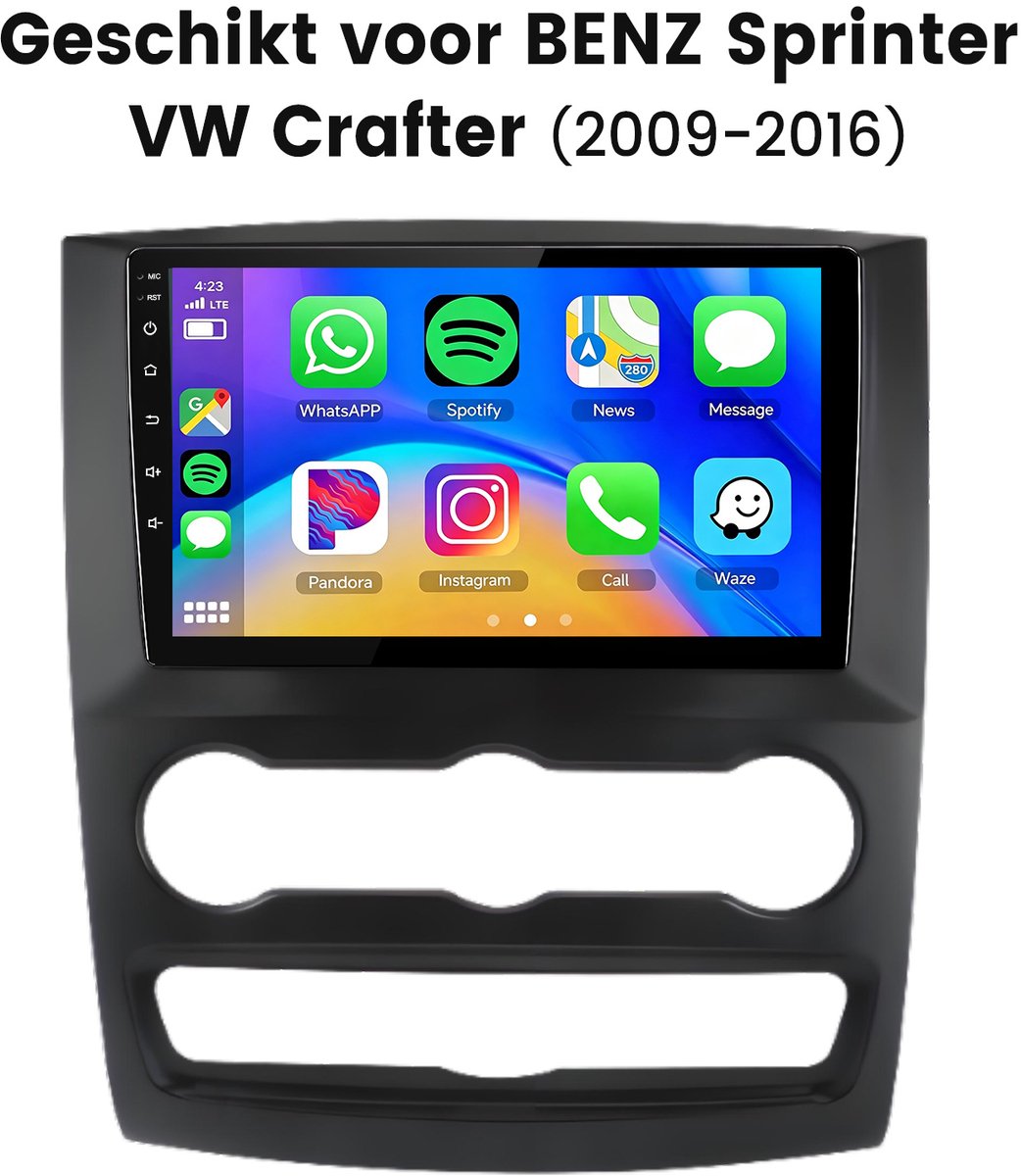 Cestovet LINUX Autoradio - Geschikt voor Mercedes-Benz SPRINTER 2009-2016 - Bluetooth WIFI - Apple Carplay & Android auto - FM RDS USB