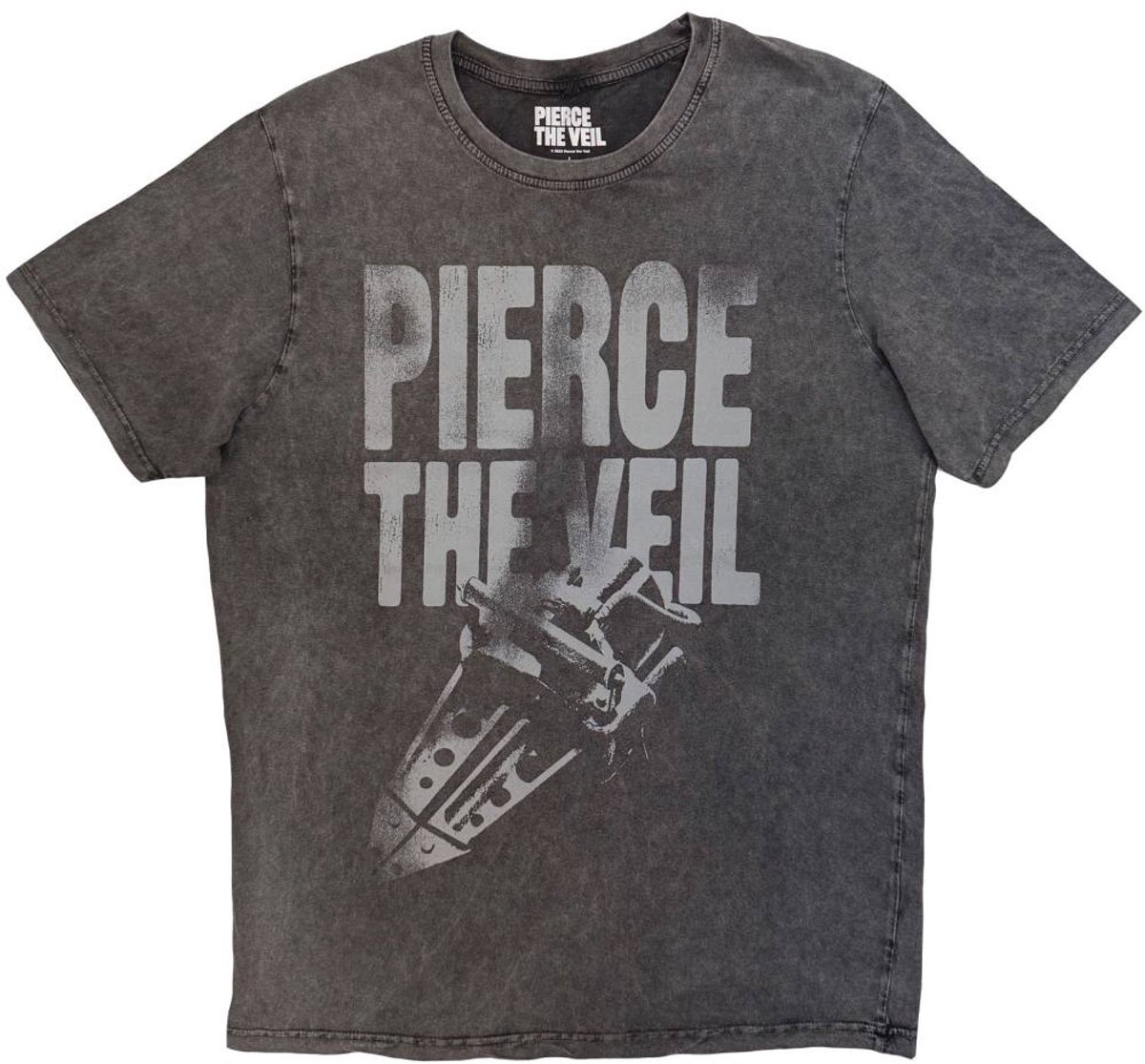 Pierce The Veil - Large Text Heren Tshirt - 2XL - Grijs