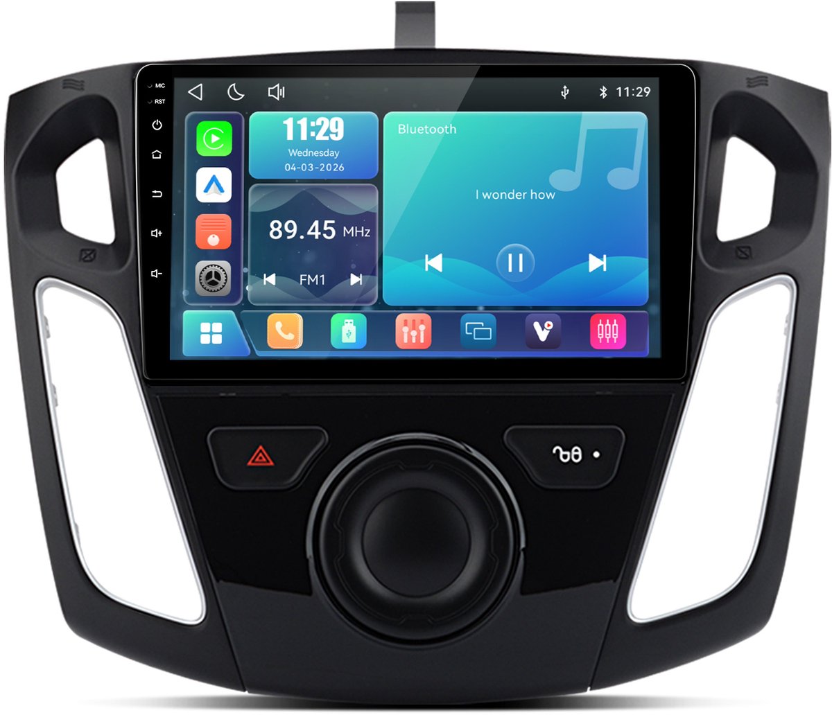Cestovet Autoradio - Geschikt Voor Ford Focus 3 2012 t/m 2017 - LINUX - Draadloos Apple Carplay & Android Auto