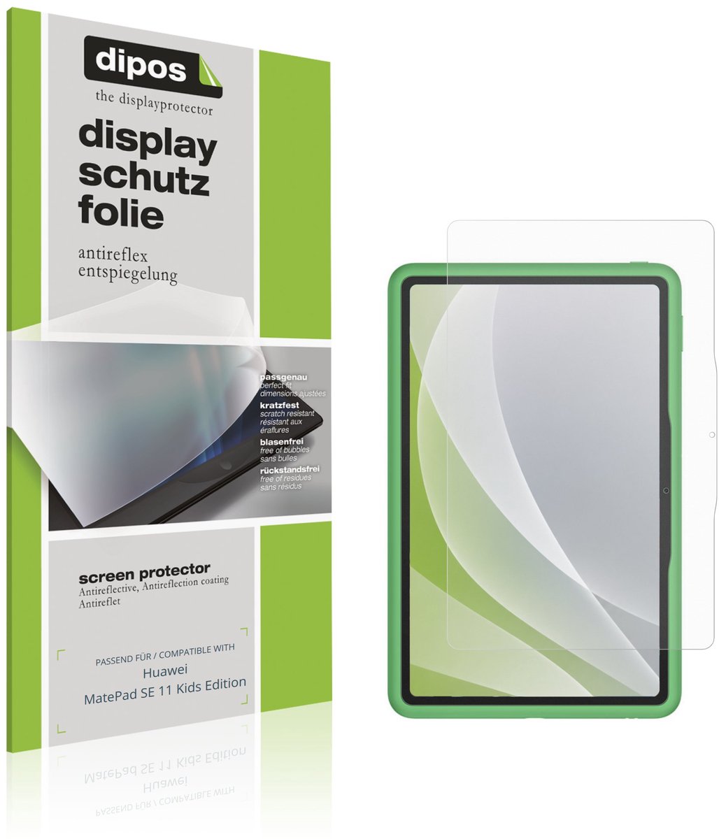 dipos – 2x Matte Beschermfolie geschikt voor Huawei MatePad SE 11 Kids Edition | Krasbestendige & antireflecterende Screenprotector Ultra-Thin