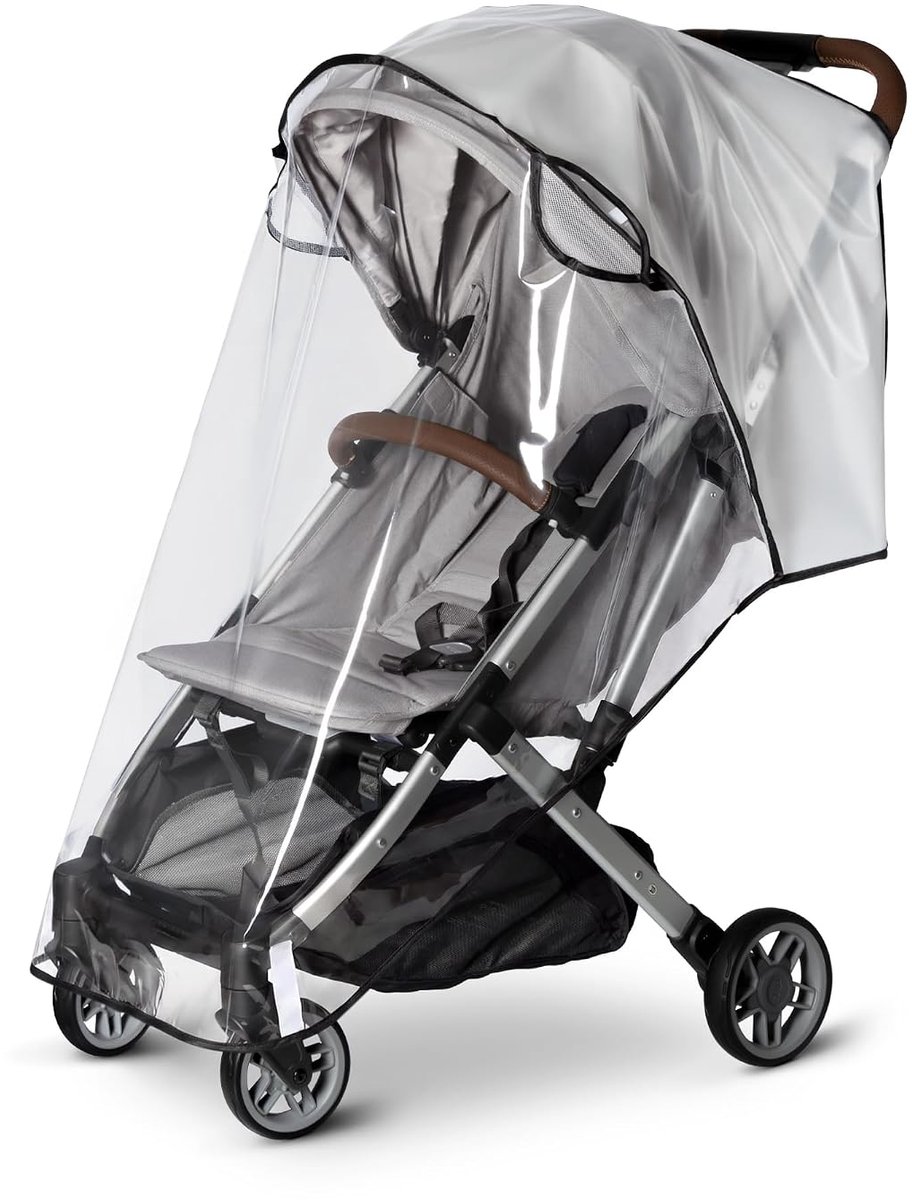 Universele Regenhoes voor Kinderwagen - Weerbestendige hoes voor kinderwagen - Waterdichte en Regenbestendige Wandelwagen Cover - EVA Wind Cover - Waterdicht