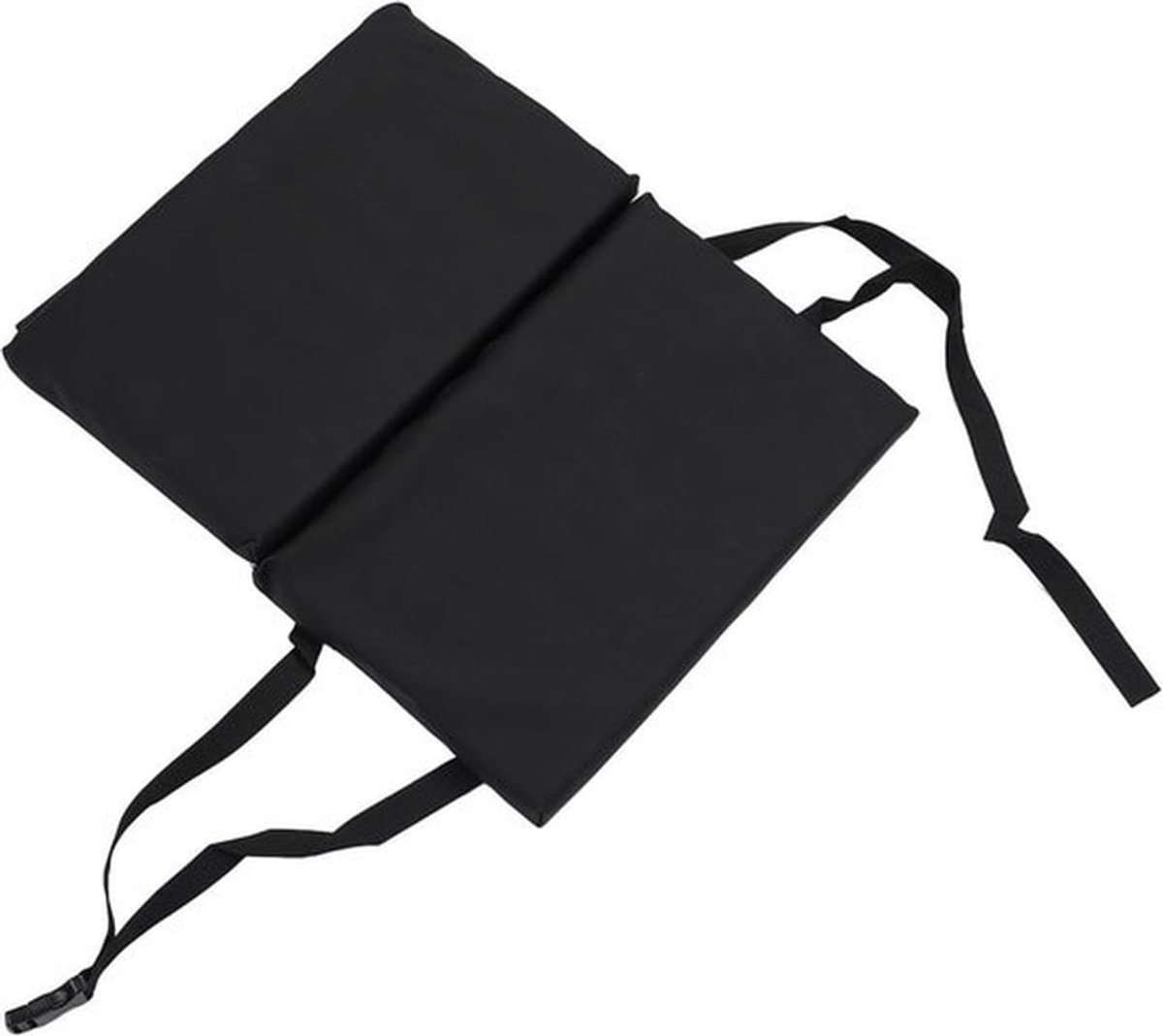 Verstelbare Voetsteun voor Rolstoel, Kussen voor Ondersteuning van Kuiten, Zwart PU Leer, 16 x 20 x 1 Inch, Comfortabel en Duurzaam