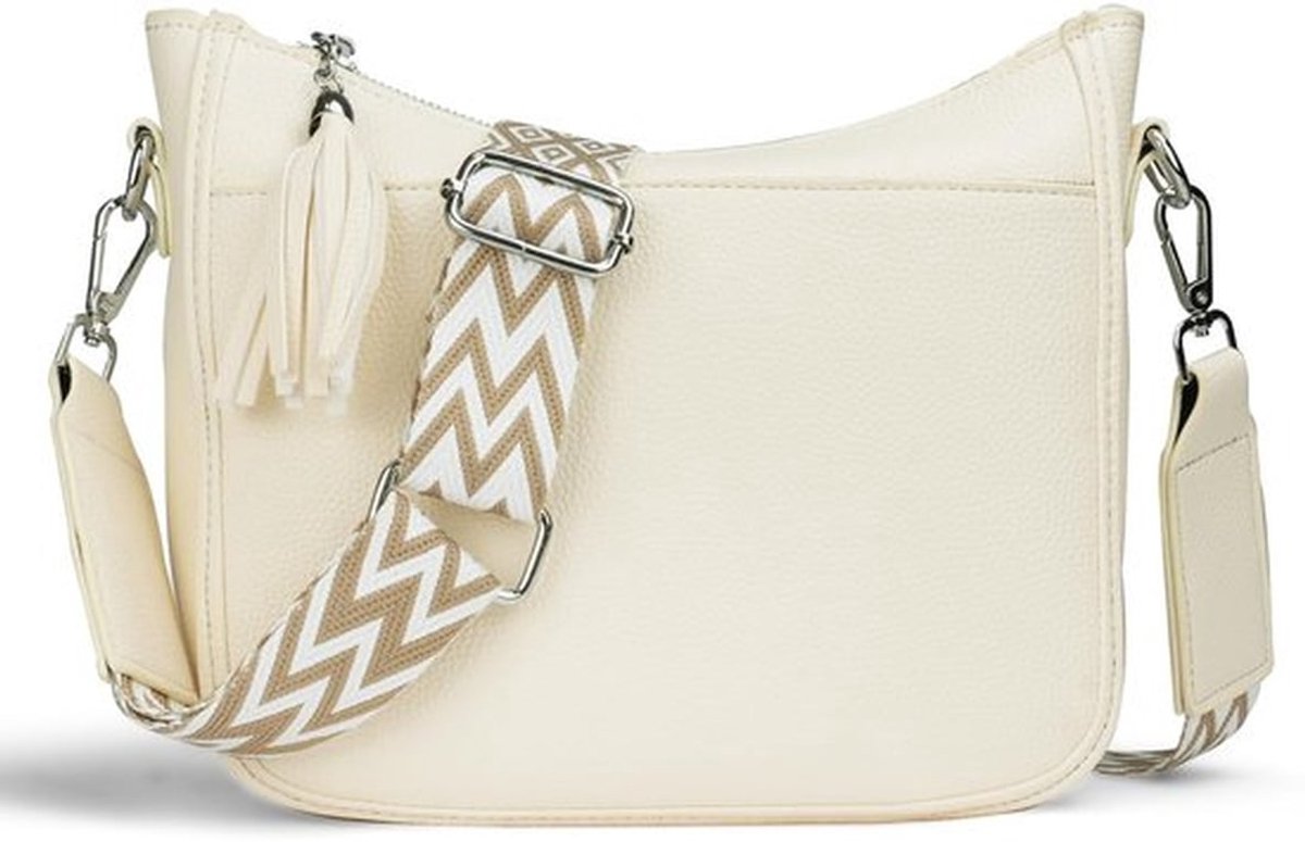 Schoudertas Dames Waterdicht - Lederen PU-Crossbodytas - Verstelbare Riem - Meerdere Zakken - Perfecte Maat 20,5x23,5x8 cm - Duurzaam en Lichtgewicht - Handtas