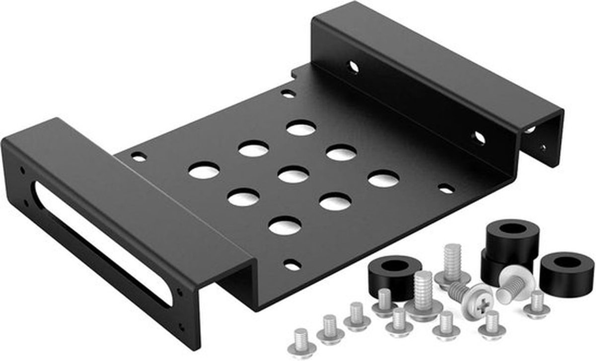 Inbouwframe voor 2.5 en 3.5 inch HDD/SSD naar 5.25 inch Bay Adapter