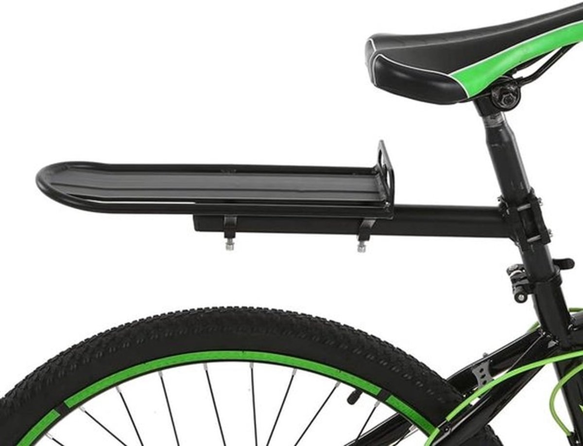 Fietsendrager voor achterop de fiets, verstelbaar, aluminium, maximaal 9 kg, ideaal voor mountainbikes en bagagevervoer