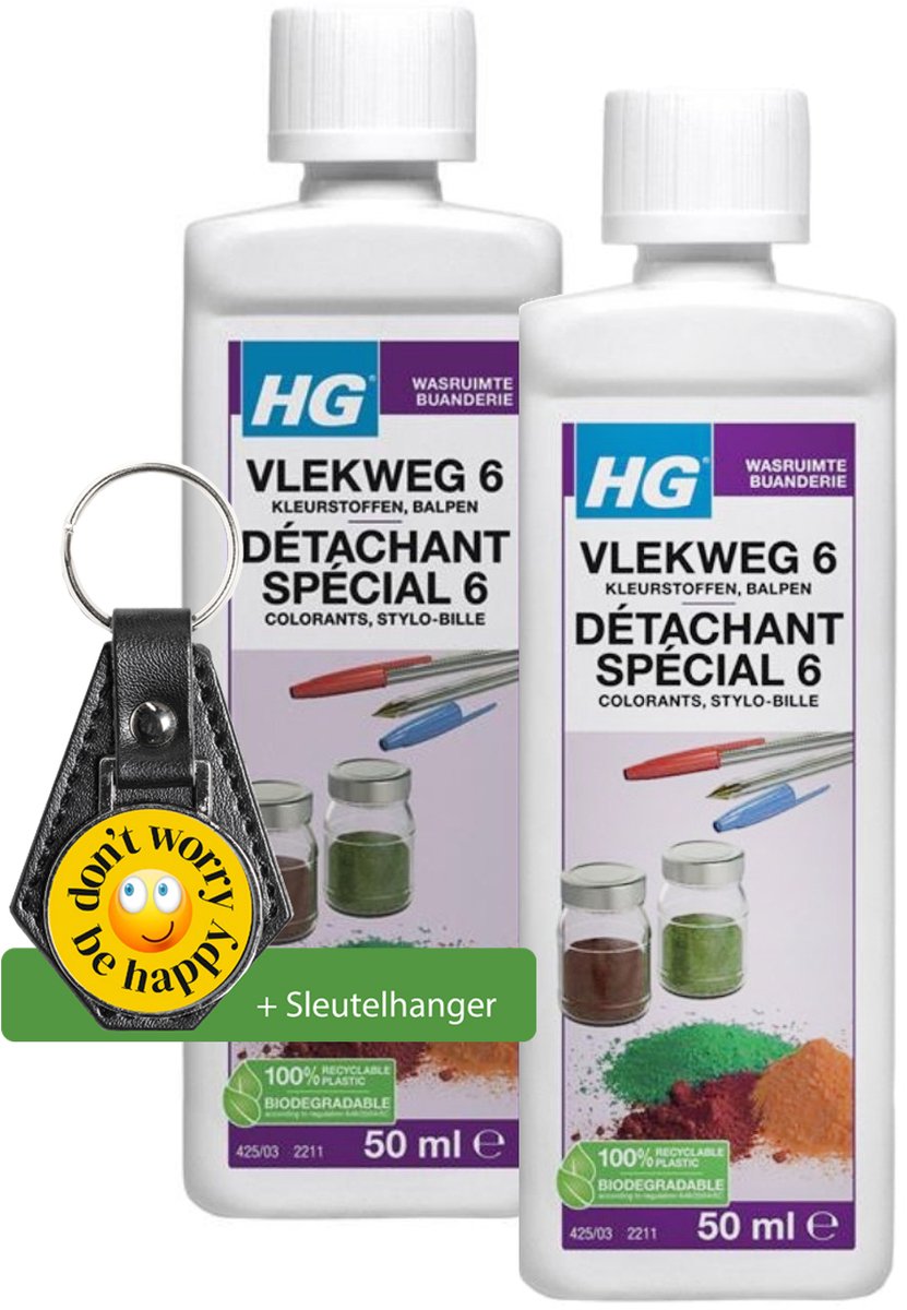 HG Vlekweg Nr6 - Kleurstoffen, Balpen - Inclusief Sleutelhanger