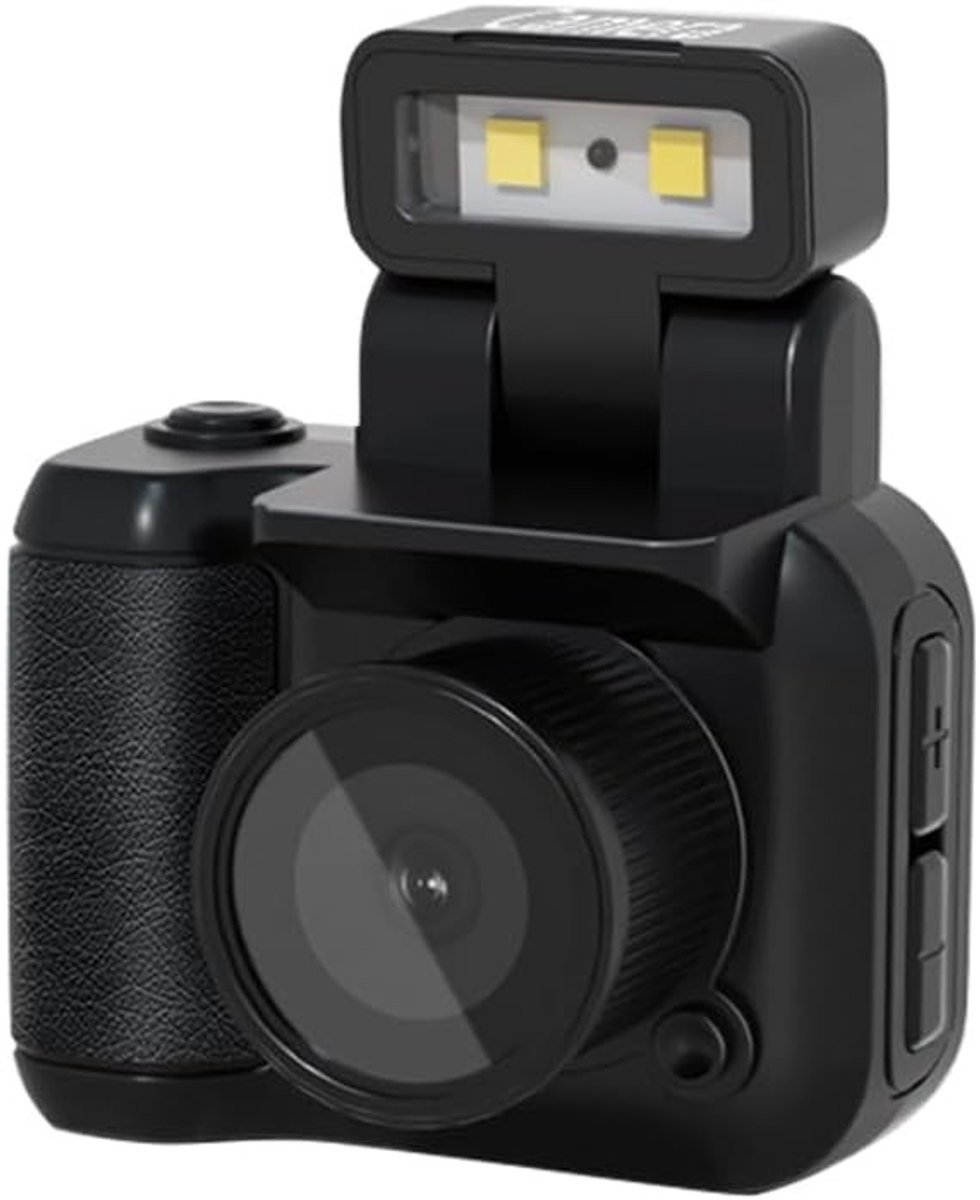 Compacte 1080P Mini Camera met 90° Draaibare Flits en 6 Filters - Ideaal voor Kinderen, Studenten en Beginners