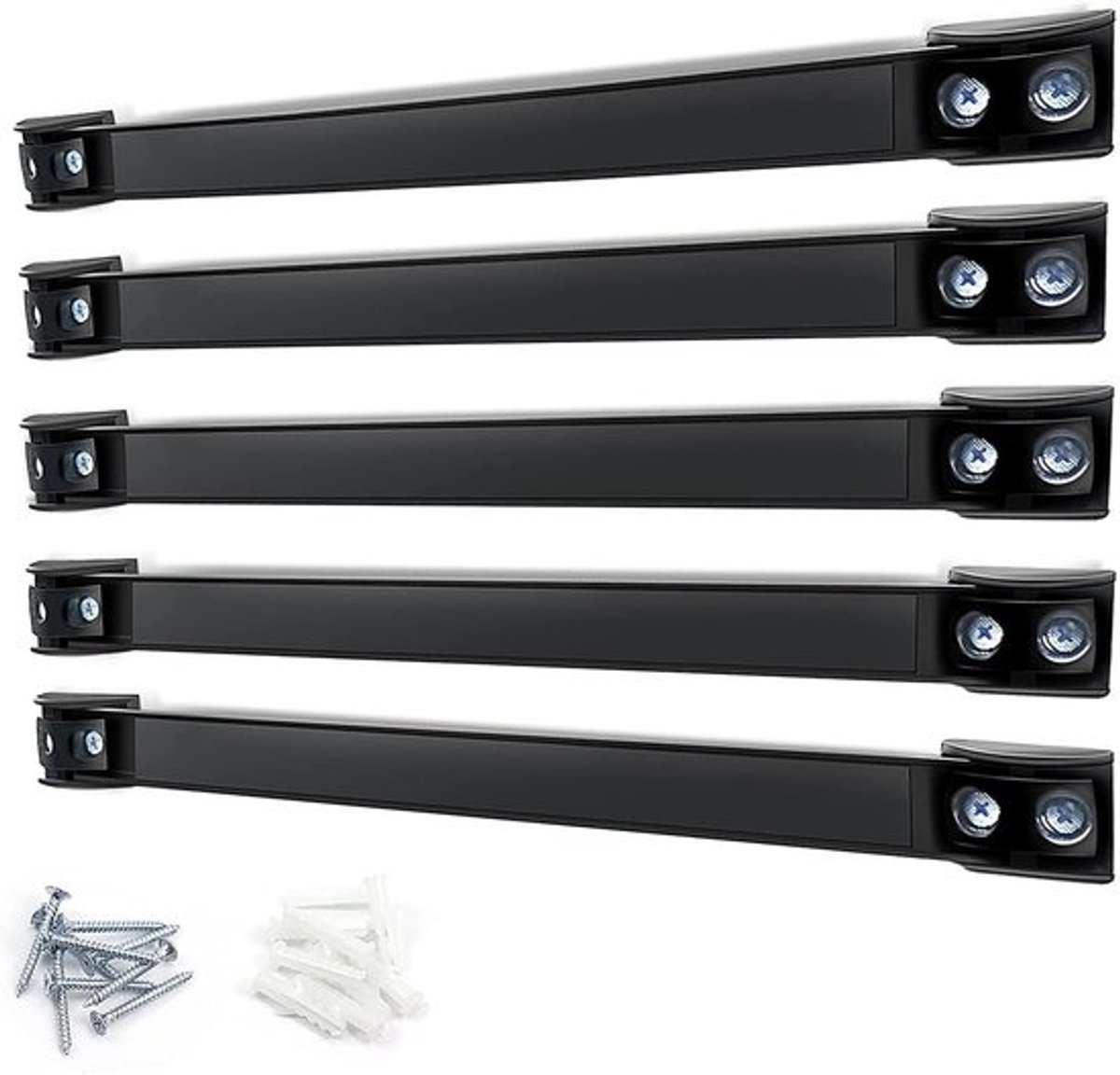 Set van 5 Magnetische Strip Tools van 40 cm voor Gereedschap, Wandbevestiging en Organisatie in de Garage