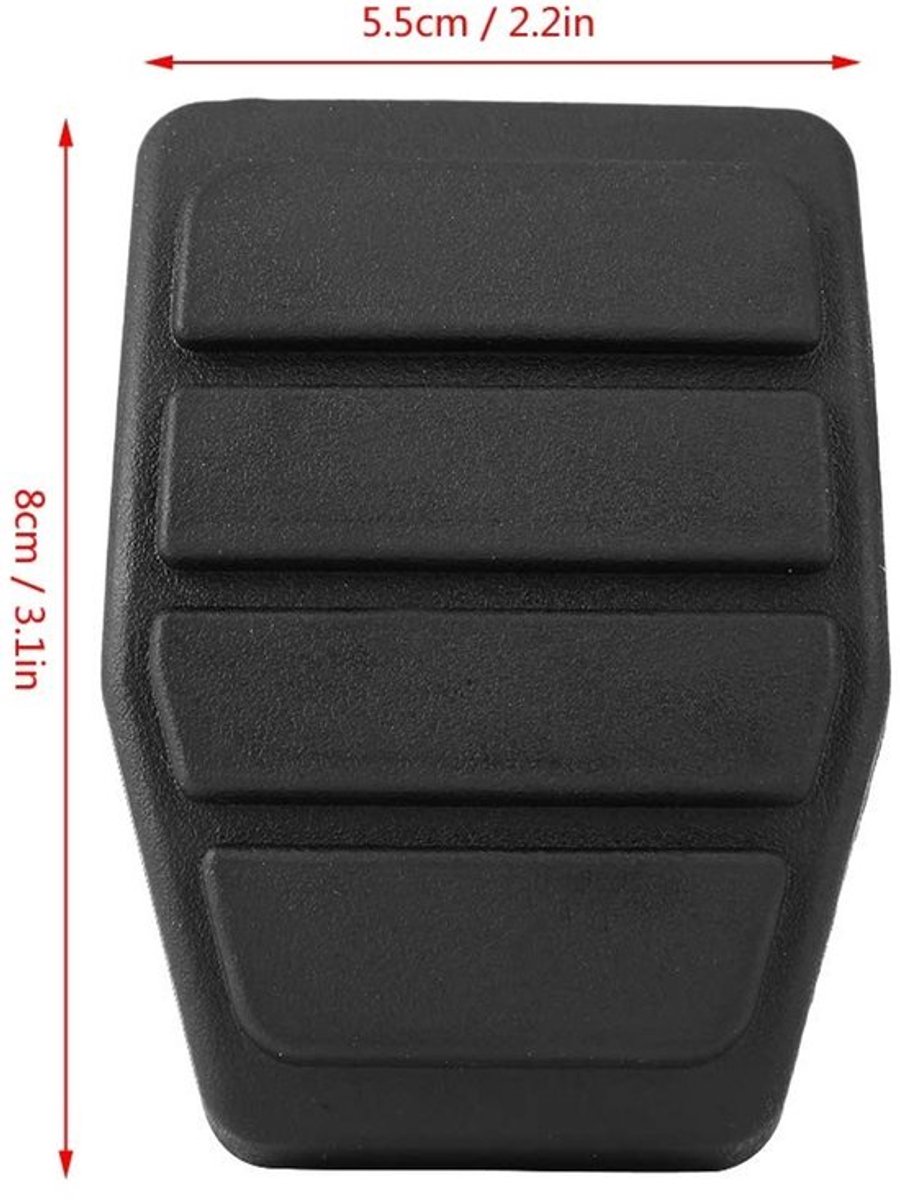 Remkoppelingspedaal Pad - 2 Stuks - Rubber Pad - Compatibel met MASTER LAGUNA - Hoge Zachtheid - 8x5,5 cm - Pedalrubber