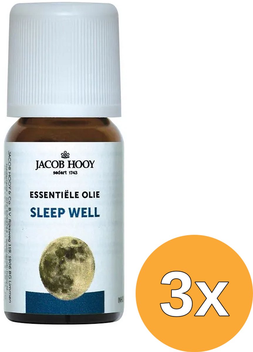 3x Jacob Hooy Sleep well olie (10 ml)