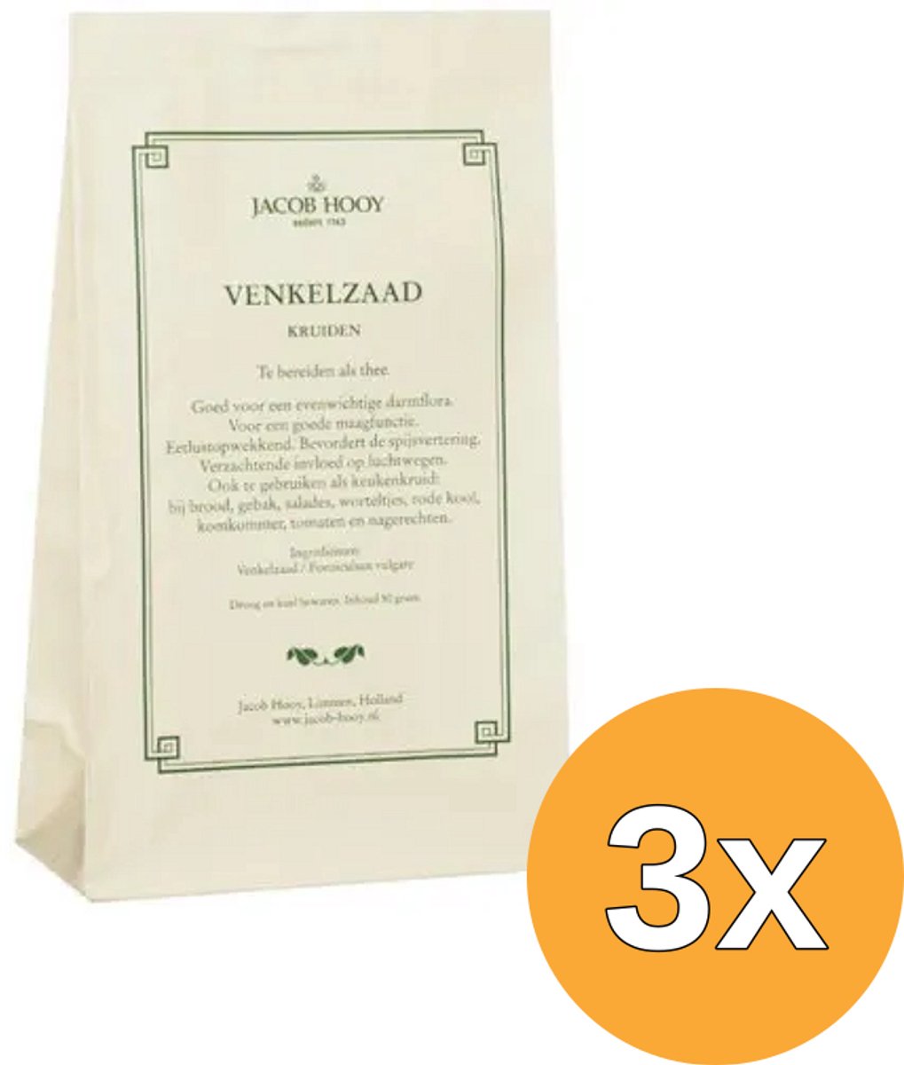 3x Jacob Hooy Venkelzaad (50 gr)