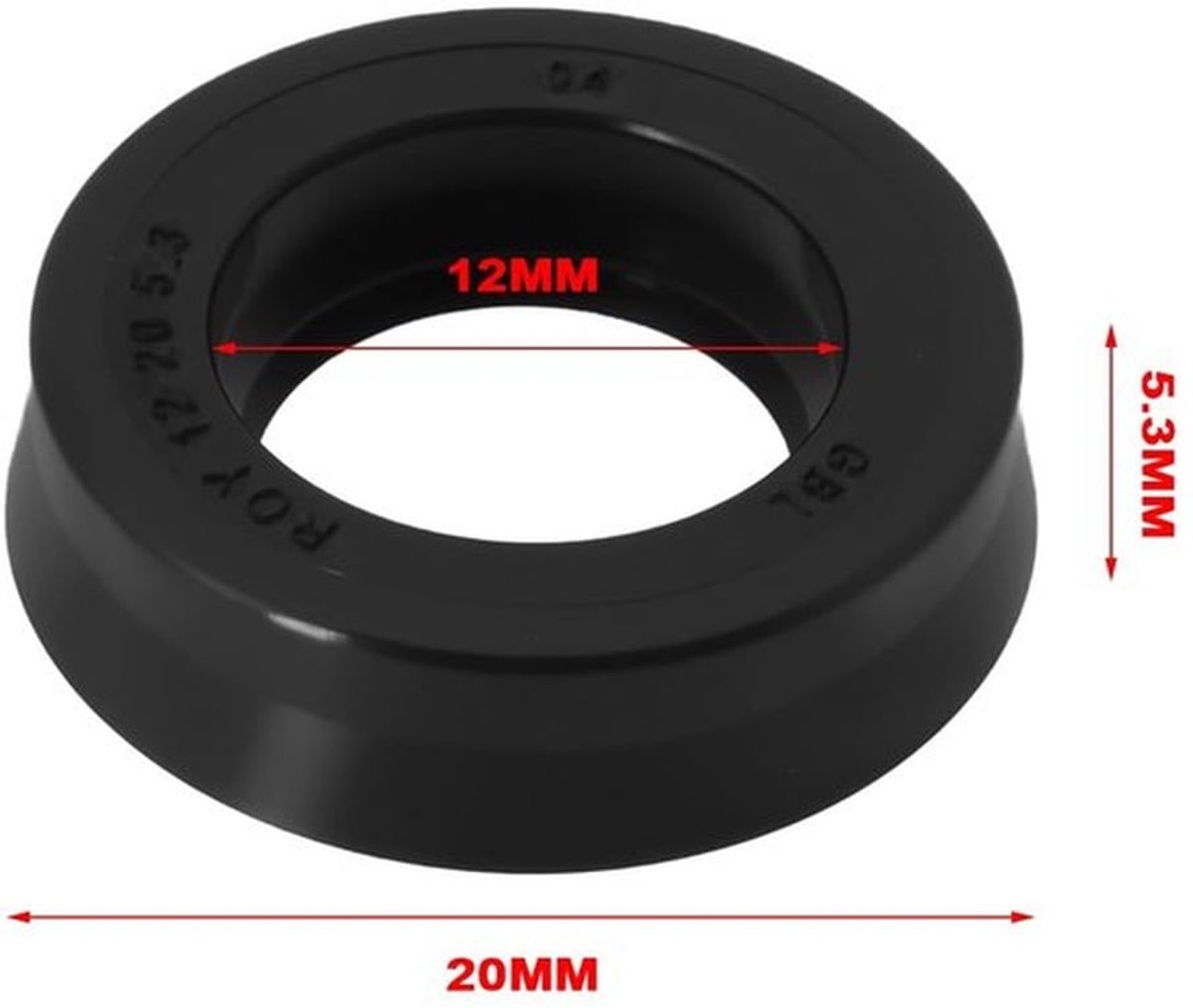Afdichtring 10 Stuks - Rubber - 12x20x5,3 mm - Hoge Druk - Waterdicht - Duurzaam - Waterafdichting