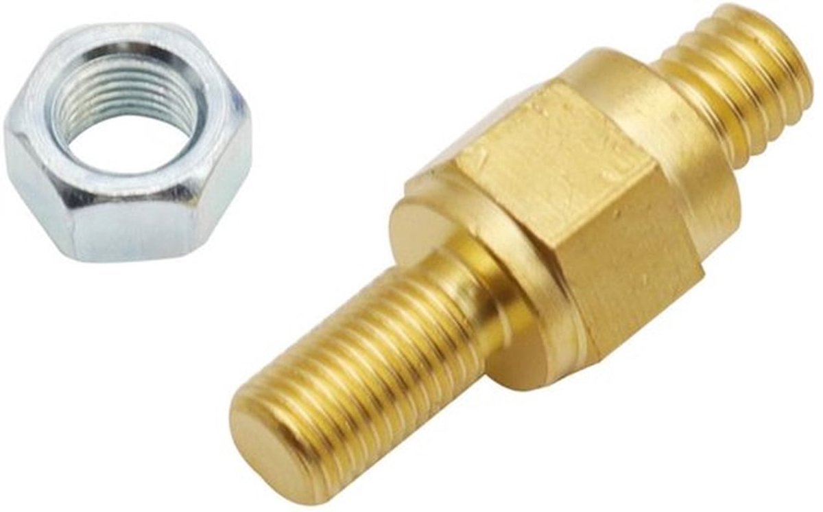 Autoaccu Klemmen - Messing Batterijklemmen - Betrouwbaar Laadsysteem - Gouden Accuklemmen - Ideaal voor Auto's - 2 Stuks