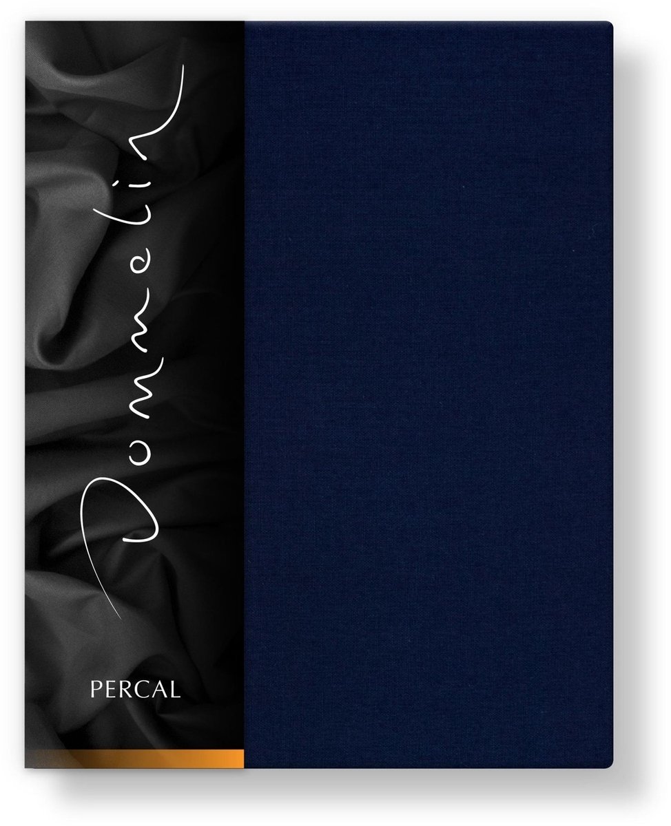 Dommelin Topper Hoeslaken Uni Percal 200TC 524 Navy 180x210/9