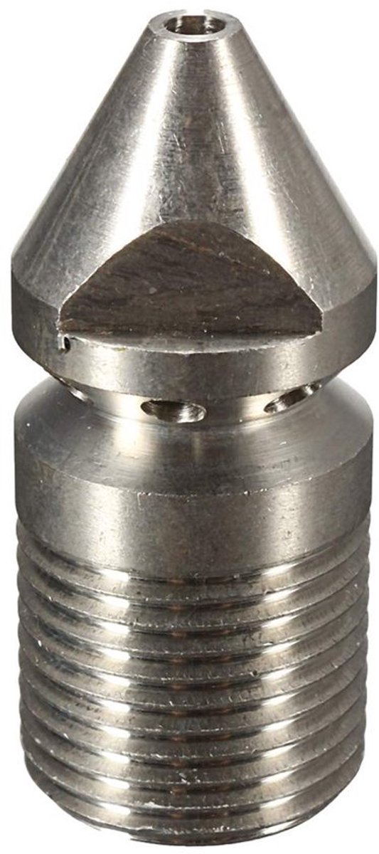 Hogedrukreiniger Mondstuk - Roestvrijstalen Reinigingssproeier - Roterende Pijp - 1/4" Mannelijk - 4 Jets - Werkdruk 250 Bar