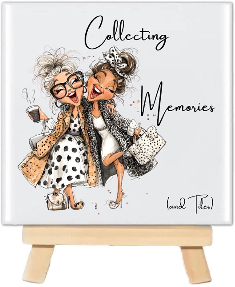 Tegeltje Best Friends - Funny Ladies | Collecting memories