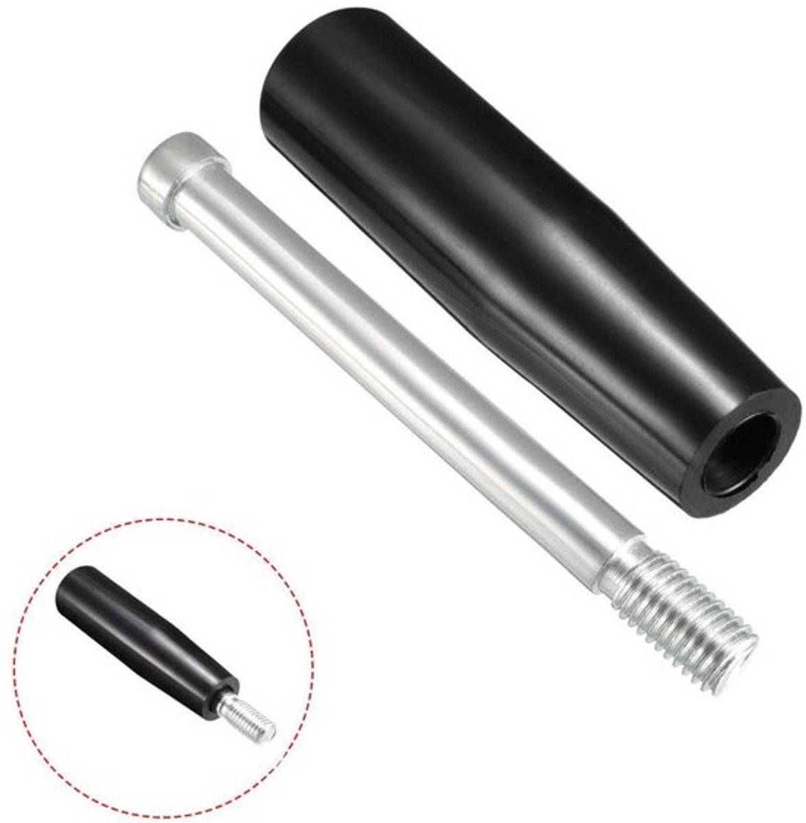 Handwiel M12 (1.75mm Pitch) - Draaiend Handvat - Mannelijke Schroefdraad - Geschikt voor Freesmachines - Hoogwaardige Kwaliteit