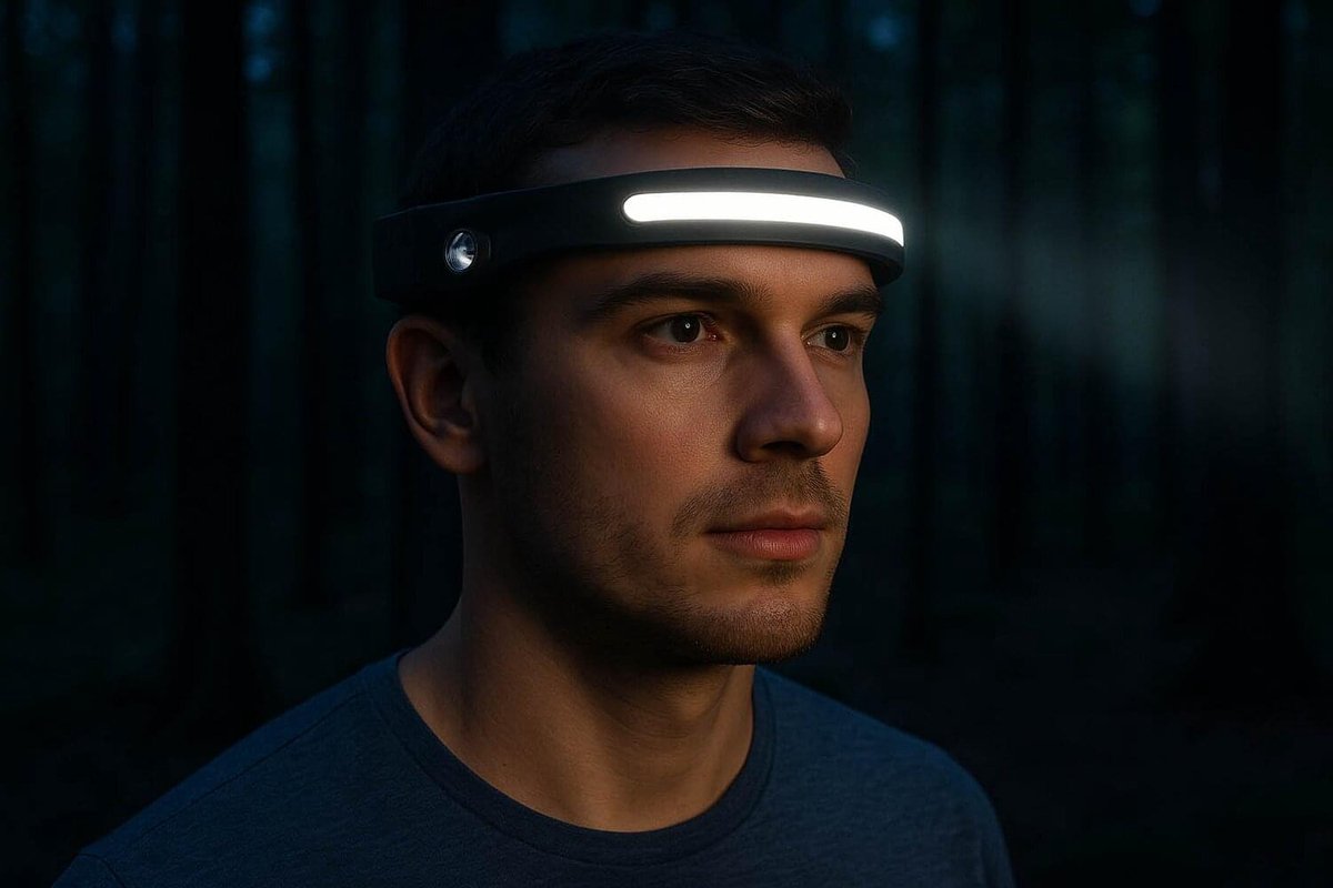 Horizont Hoofdlamp LED – 350 Lumen USB-C – IPX4 Hardlopen Kamperen Wandelen