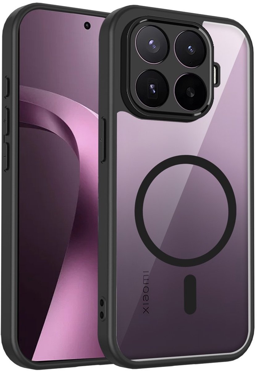 Coverup Hoesje - Geschikt voor Xiaomi 17T Pro Hoesje - Coverup Transparante Back Cover met Camera Cover - MagSafe Compatible - Transparant
