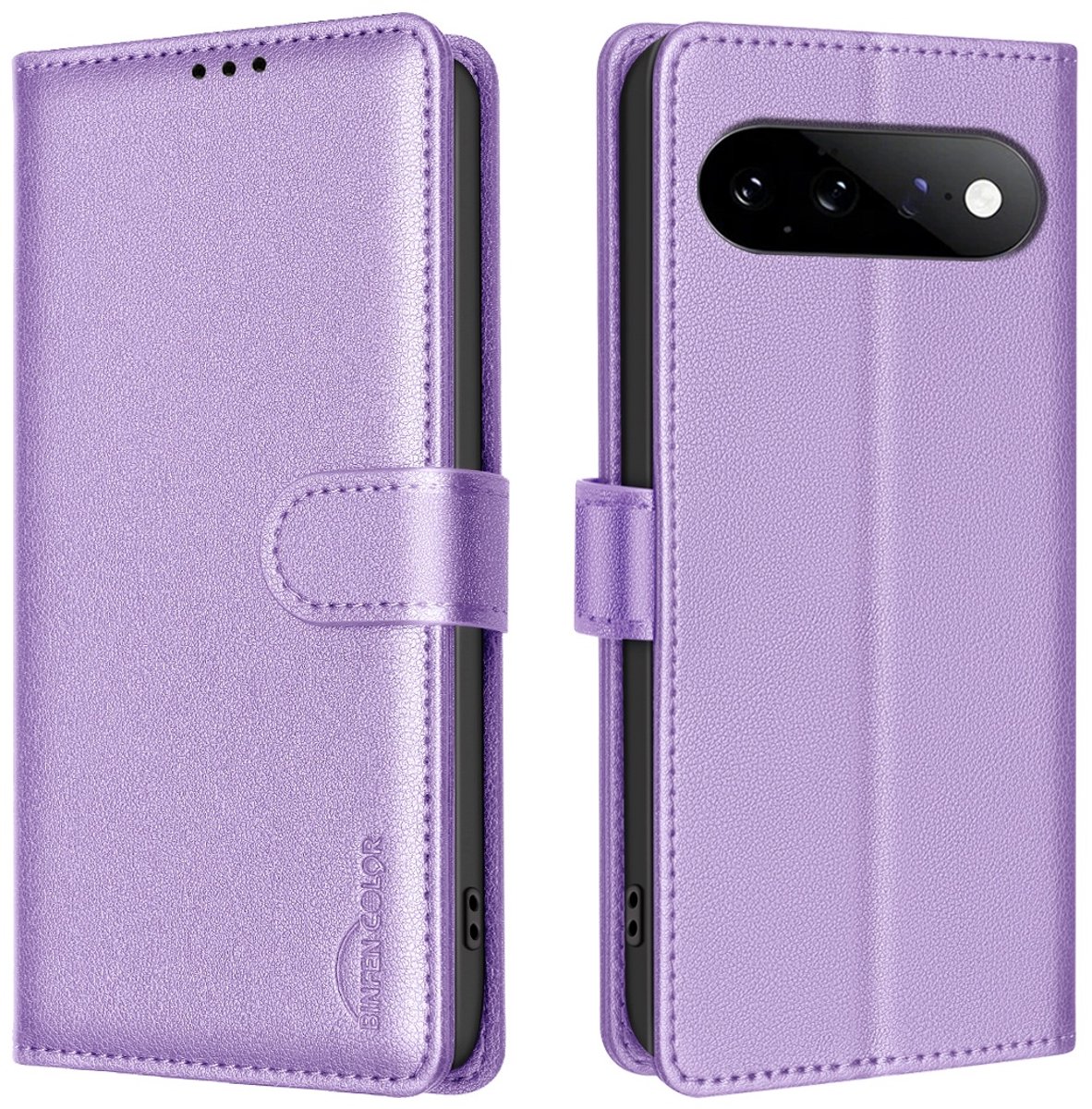 BINFEN Hoesje - Geschikt voor Google Pixel 11 / 11 Pro Hoesje - BINFEN Color Book Case - Lila