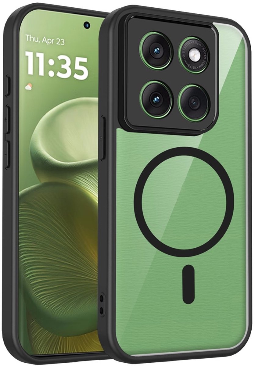 Coverup Hoesje - Geschikt voor Motorola Edge 70 Fusion Hoesje - Coverup Transparante Back Cover met Camera Cover - MagSafe Compatible - Transparant