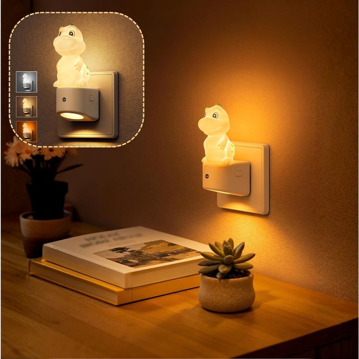 Stekkerlamp Dimbaar voor Binnen - Stopcontactlamp - Stekkerspots