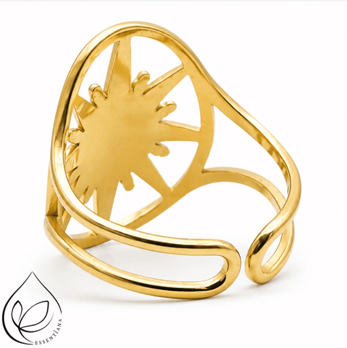 Nova Gouden Ring met Groene Aventurijn