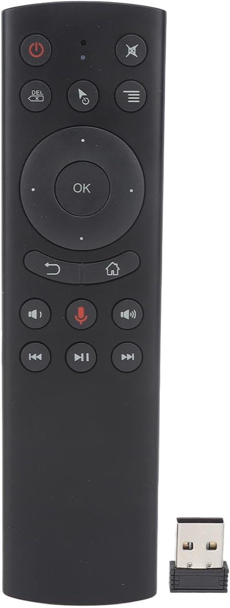 TV afstandsbediening met spraakbediening - draadloze universele afstandsbediening - USB ontvanger - ShopVlot