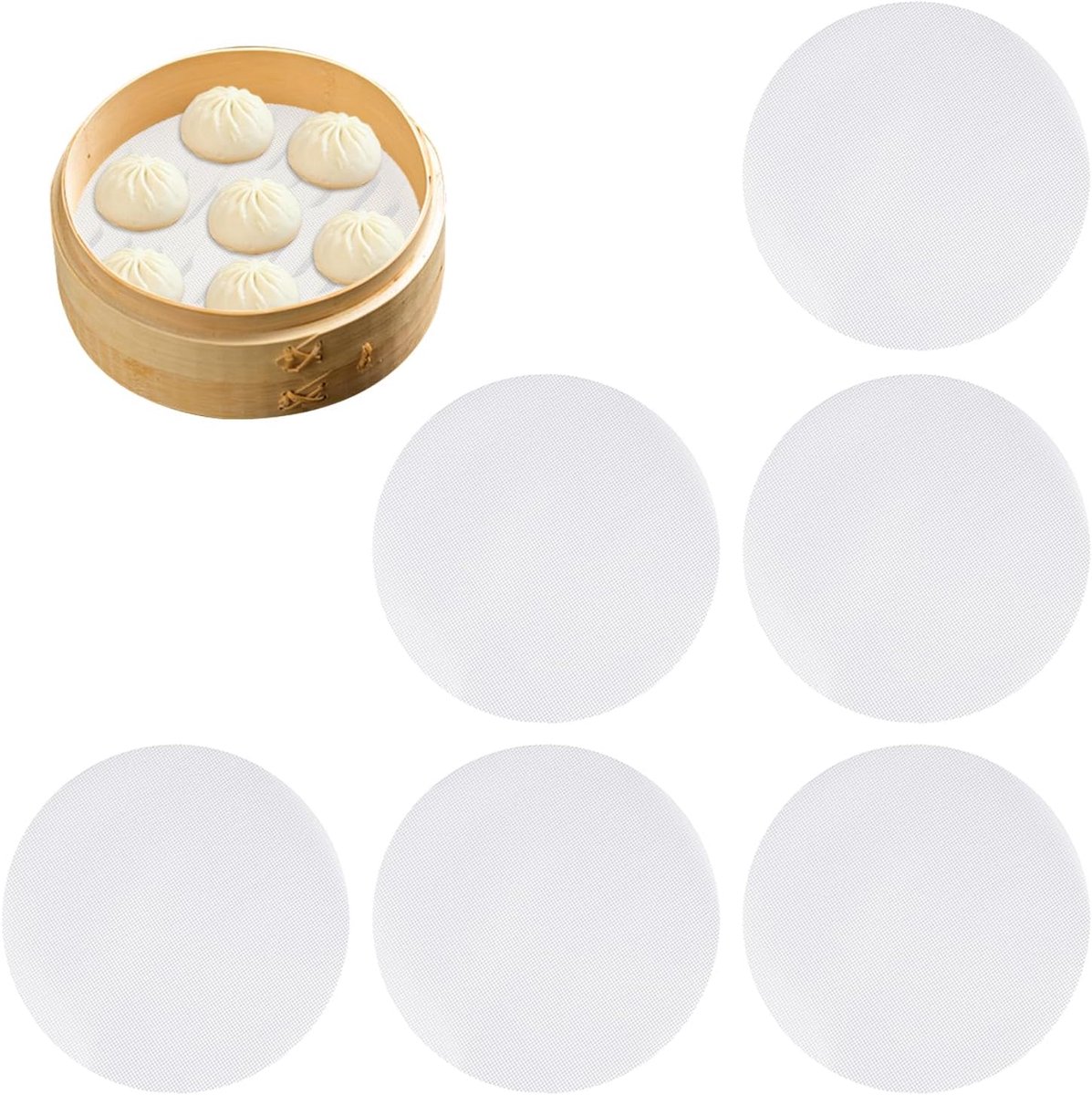 Stoommat 20cm - Silicone - Herbruikbaar - Ideaal voor koken - ShopVlot