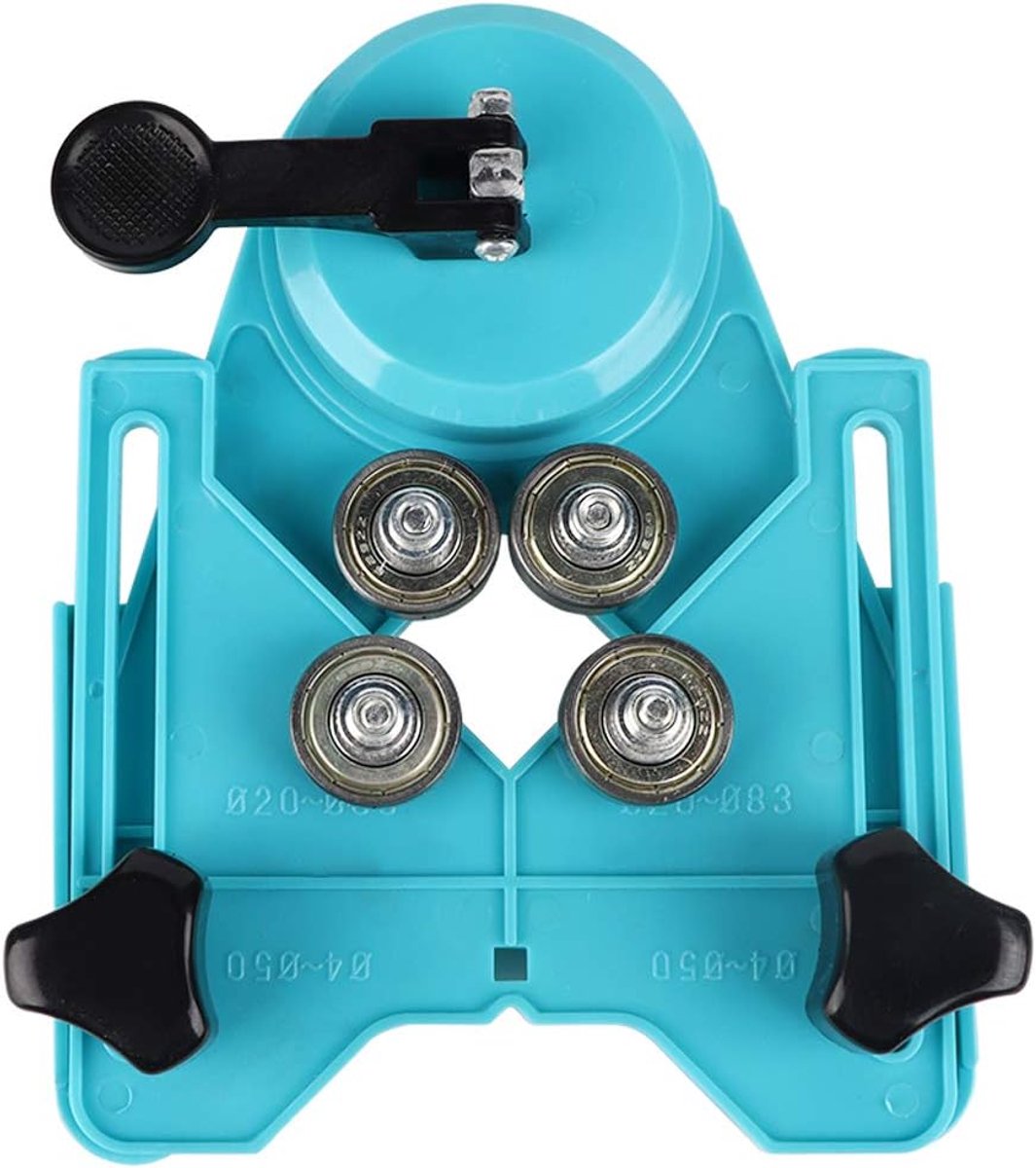 Hole finder met zuignap 4-80mm - verstelbaar - duurzaam plastic - ideaal voor tegels en glas - ShopVlot