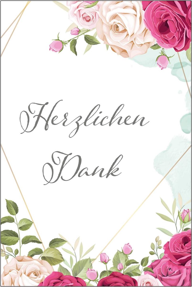 Bedankkaarten 6 stuks - Premium kwaliteit - Bloemmotief - Ideaal voor elke gelegenheid - ShopVlot