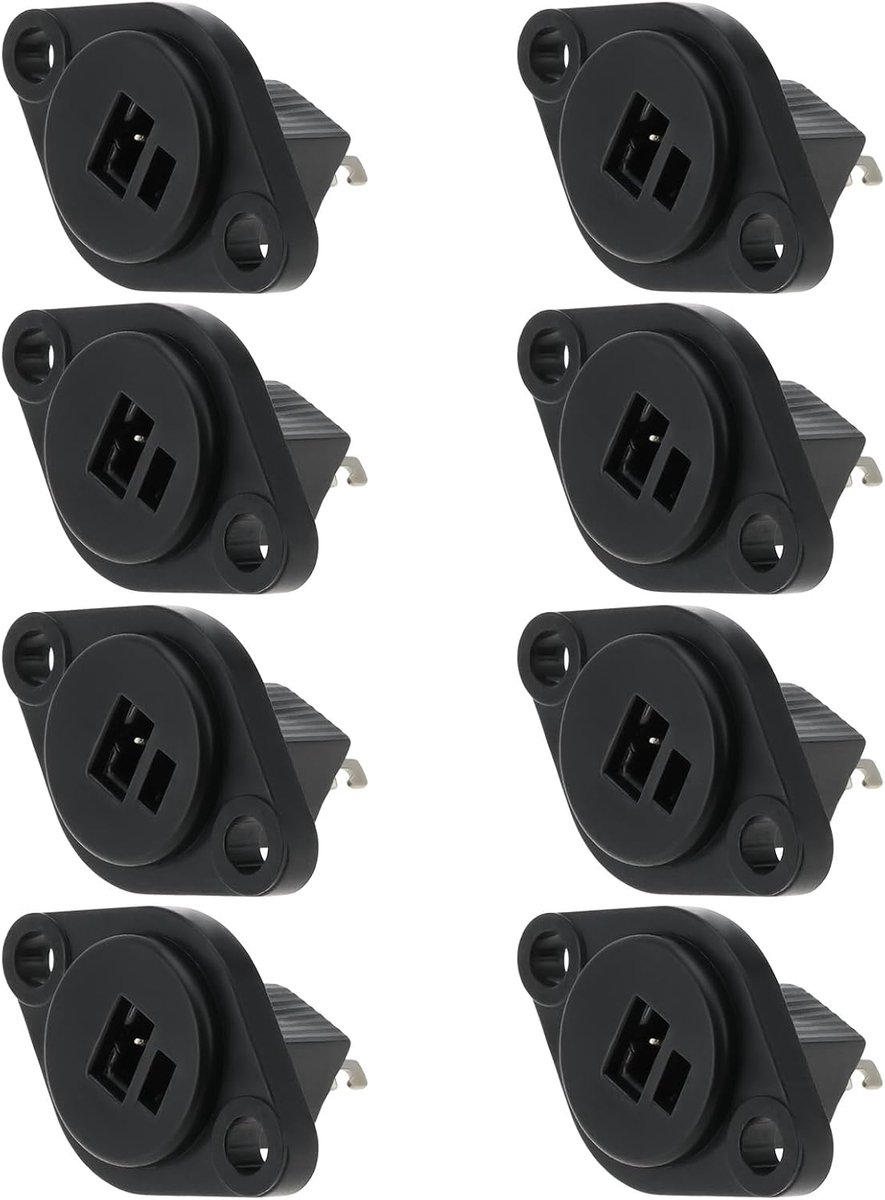 DIN luidsprekerinstallatiesockets 2 pins - duurzame ABS behuizing - voor vintage Hi-Fi kabels - eenvoudig te solderen - ShopVlot
