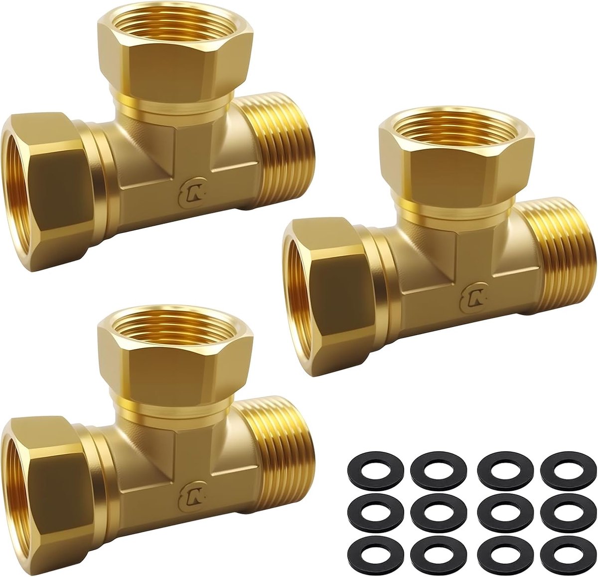 T-stuk 3/4 inch - messing Z T-stuk 90° - roest- en corrosiebestendig - geschikt voor drinkwater - ShopVlot