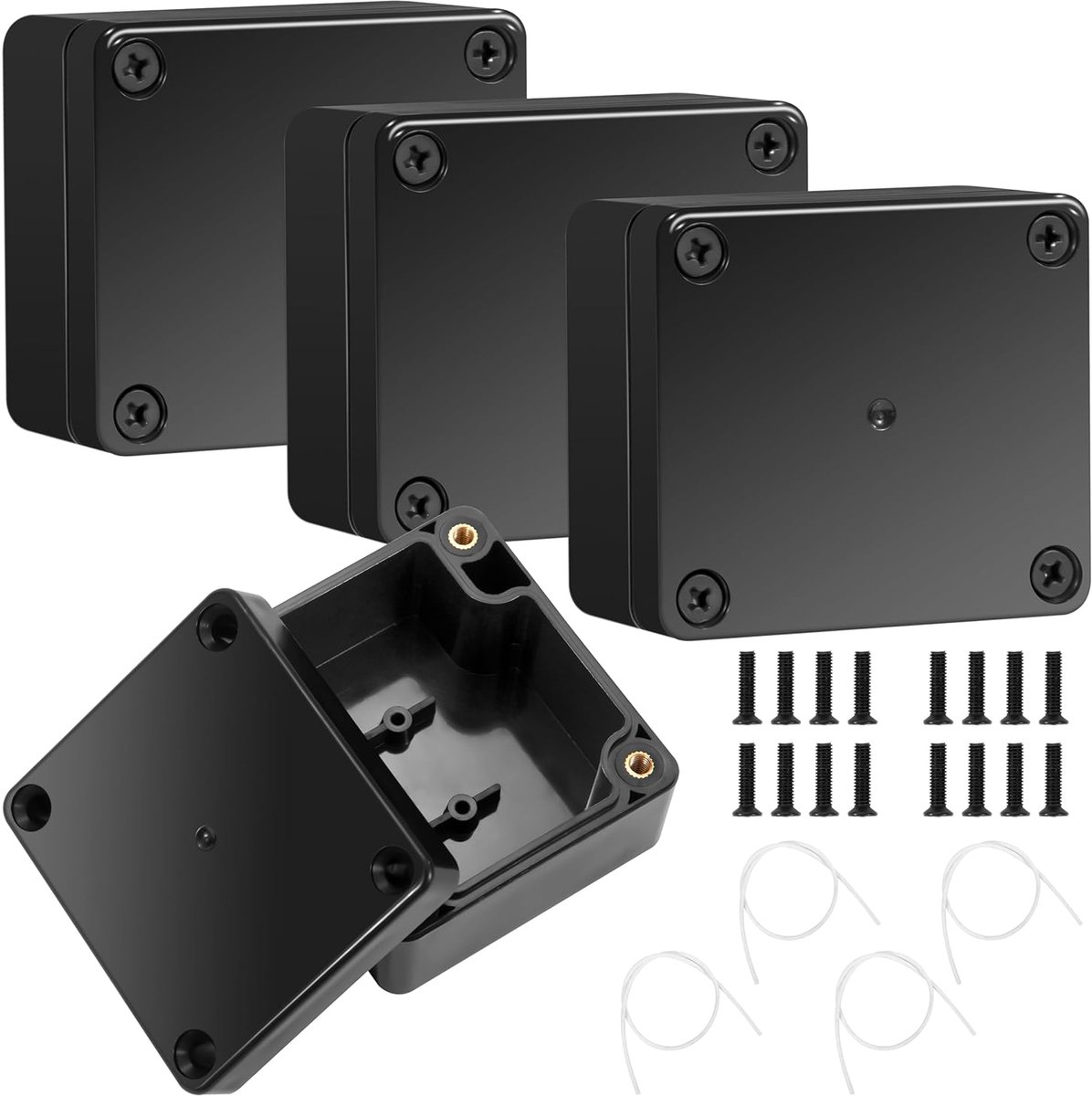 Junction Box IP65 - 4 stuks - Kunststof - Waterdicht - Voor buitengebruik - ShopVlot