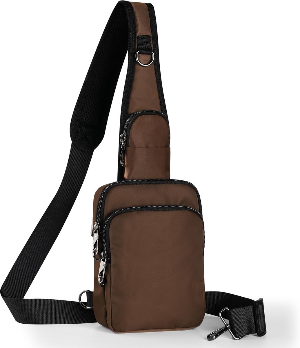 BROADREAM Anti-theft Shoulder Bag Chest Bag Sling Chest Crossbody Bag Shoulder Bag Men Women Small Men Handbag with - ShopVlot