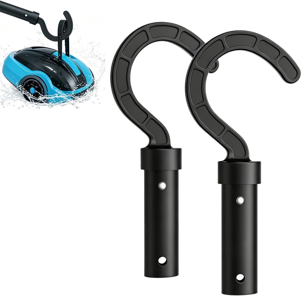 Haak voor zwembadrobot, zwembadhaken voor stangen, accessoirehaak voor zwembadrobot, zwembadreinigingsaccessoires - ShopVlot