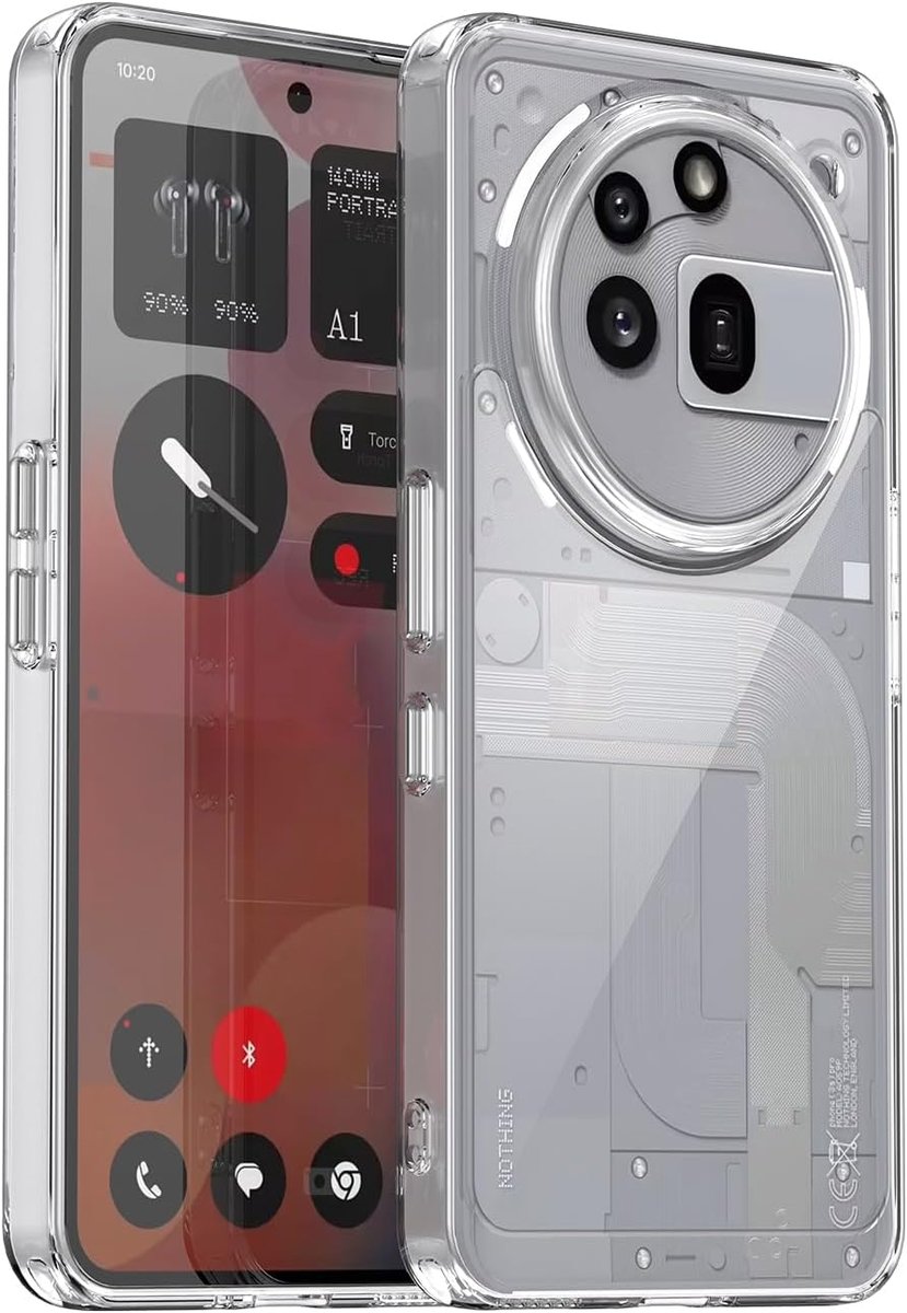 Mobiel hoesje voor Nothing Phone 3A Pro - transparant - anti-geelverkleuring - perfecte bescherming - ShopVlot