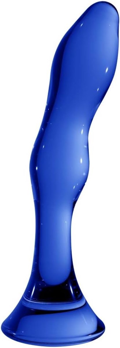 Dildo Galant - Blauw - Borosilicaatglas - Luxe uitstraling met temperatuurspel - ShopVlot