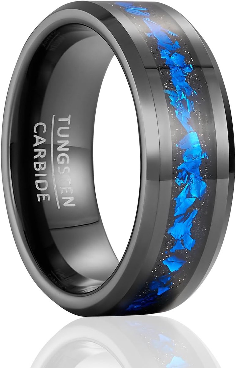 Women Wedding Rings Men Tungsten Rings Cool,Couples Women General Jewelry Width 8mm - ShopVlot