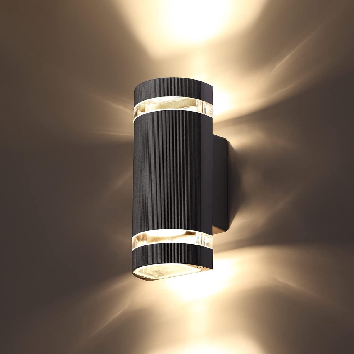 LED Semi Cylinder Up and Down Lights Outdoor Wall Lamp, Body in Aluminum Waterproof Outdoor Wall Lights, 3000K 5W with - ShopVlot