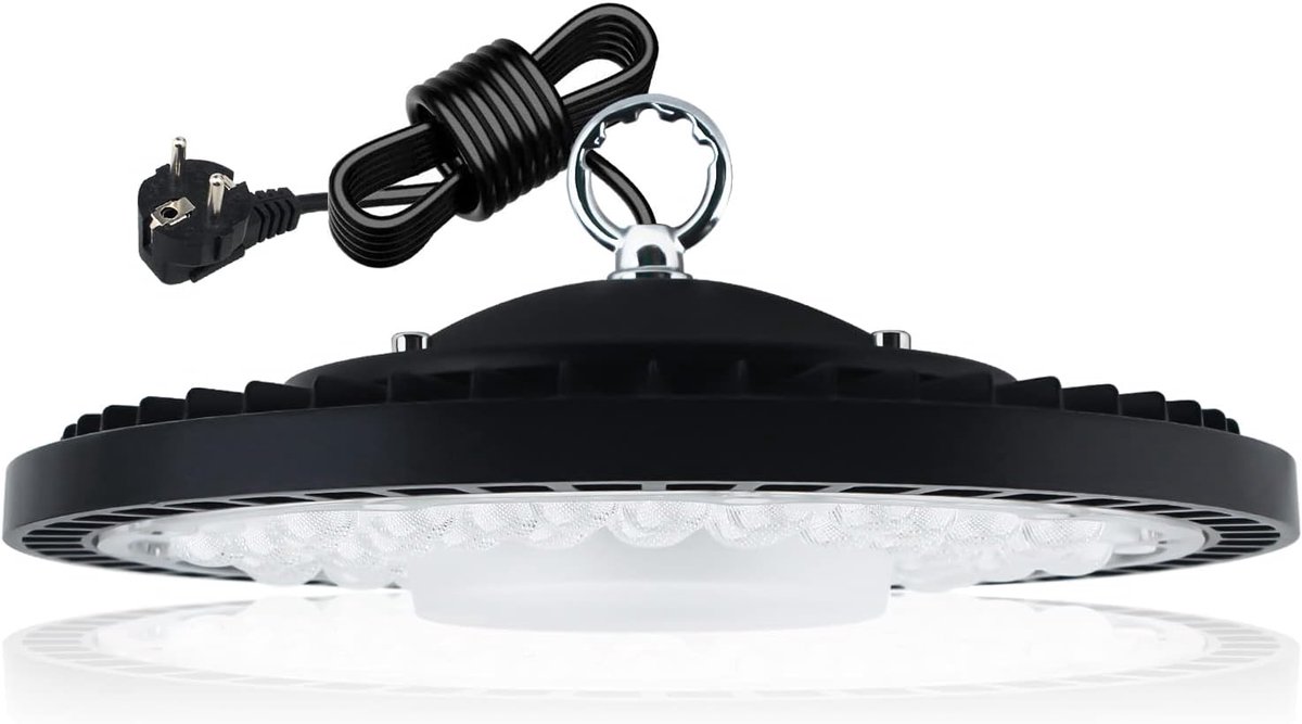 UFO LED High Bay Light 150W, 21000LM (140LM/W) 6500K Cable with Plug (Equiv. to 600W MH/HPS) Led Shop Light for - ShopVlot