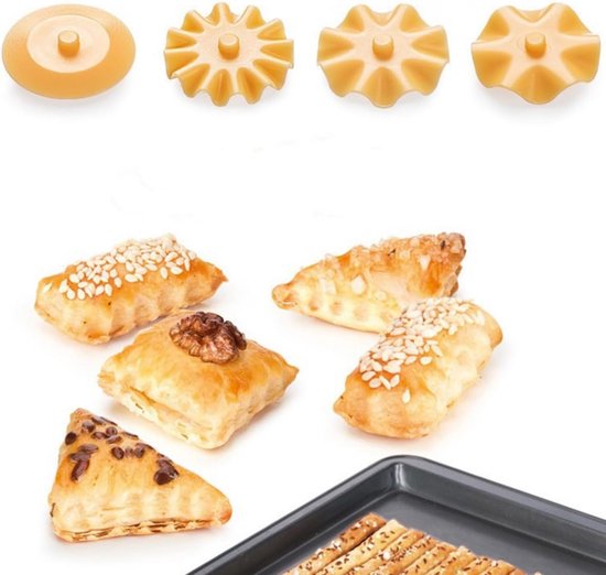 Pasta Cutter Wheel, Pasta Cutter Wheel, Baking Dough Cutter, Plastic Pastry Cutter for Pie Crust Ravioli, Pasta - ShopVlot — afbeelding 2