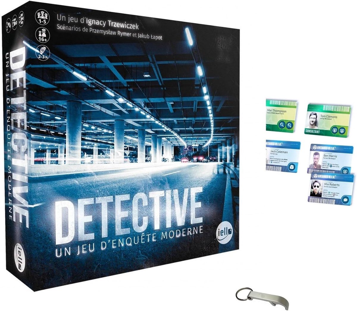 French Detective Set + Affair 6 Banknotes + 6 Figures + 1 Bottle Opener Blumie - ShopVlot