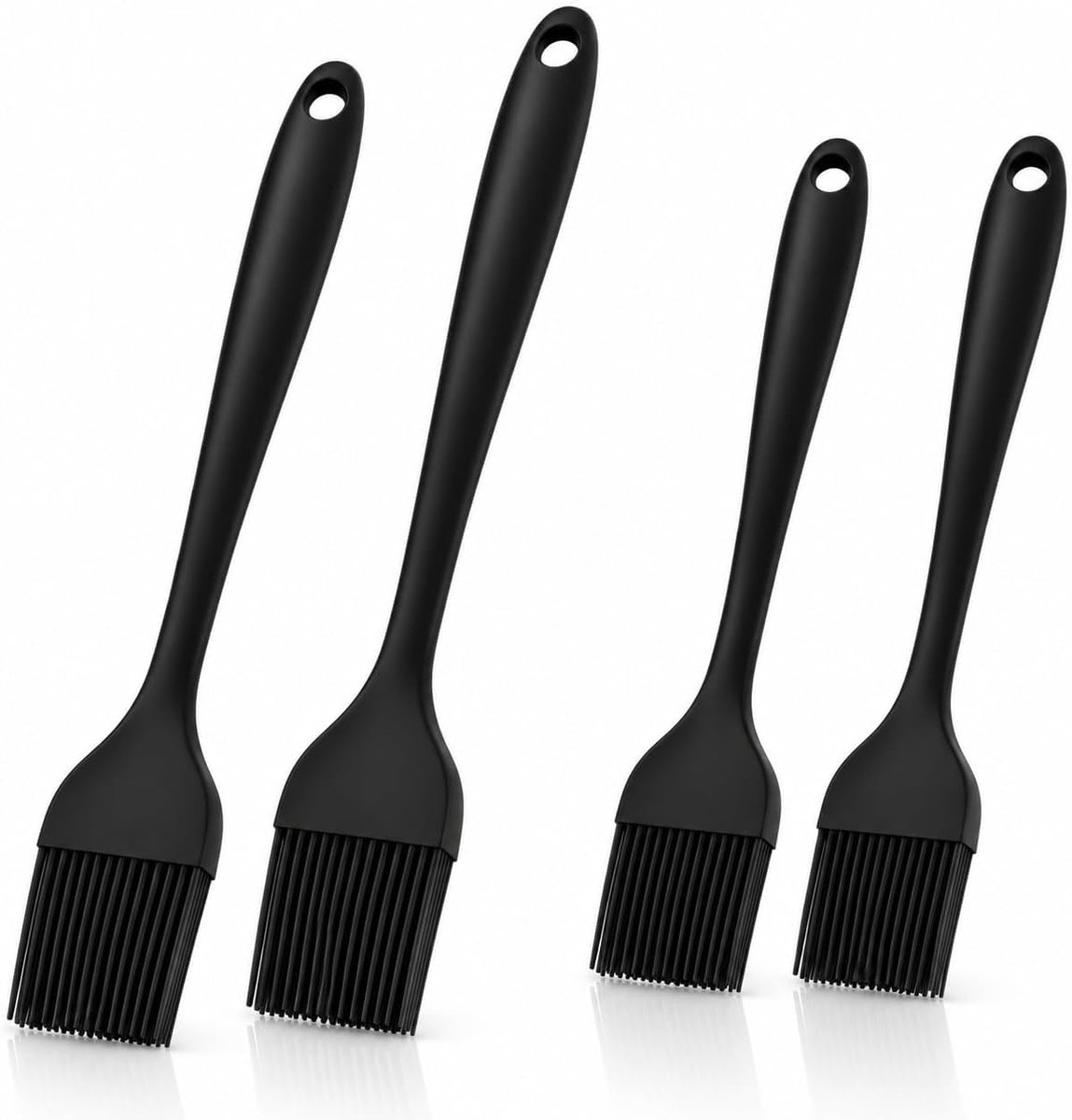 4 Stuks Keukenpenselen, Gebak, Siliconen, Hoge Temperatuur, Duurzaam, Voor Koken, Barbecue, Gebak, Brood, Cake - ShopVlot