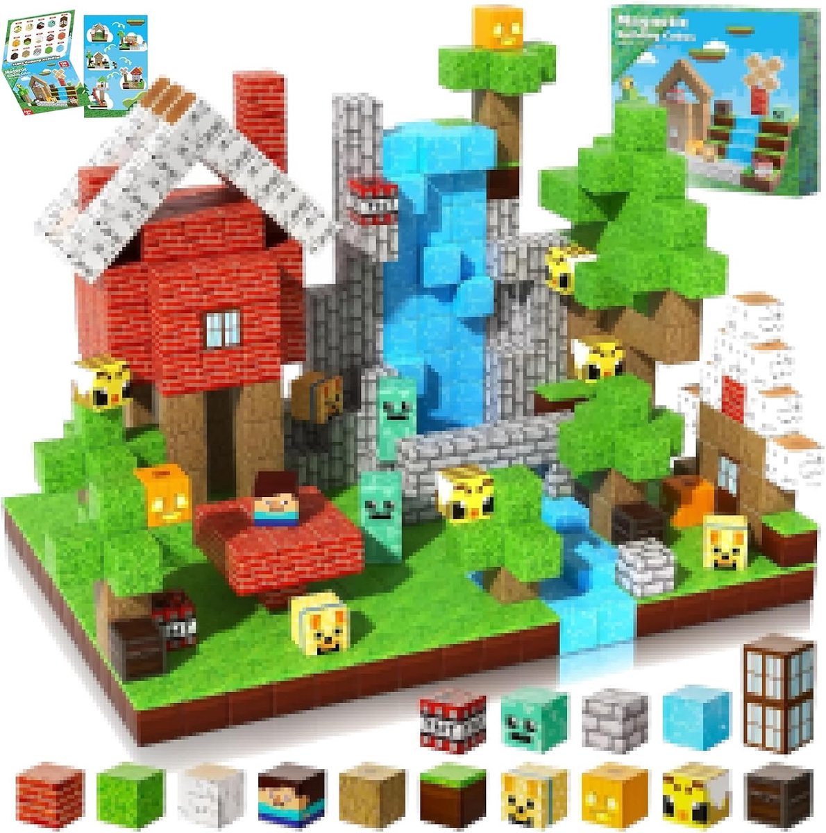 Magnetische constructie voor kinderen Magnetische kubus 100 stuks,magnetisch magneetspel met magnetische - ShopVlot
