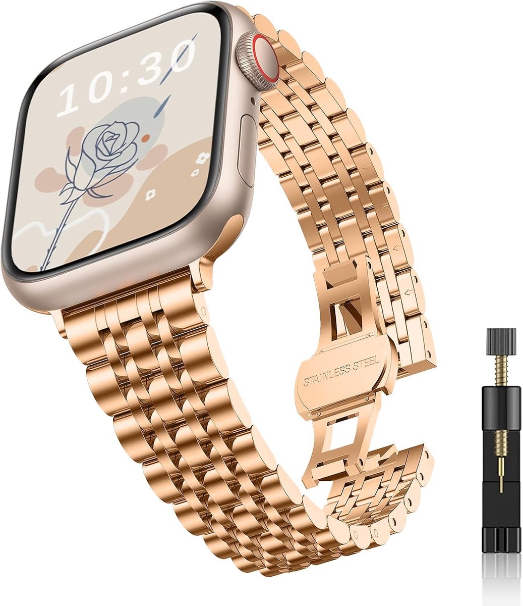 Women's Strap Compatible with Apple Watch Strap 38 mm, 40 mm, 41 mm, 42 mm, 44 mm, 45 mm, 49 mm, Series - ShopVlot