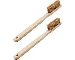 2 Pcs Climbing Brush for Chalk Magnesia, Boulder Brush, Durable Bamboo Brush, for Climbing and Bouldering for Cleaning - ShopVlot