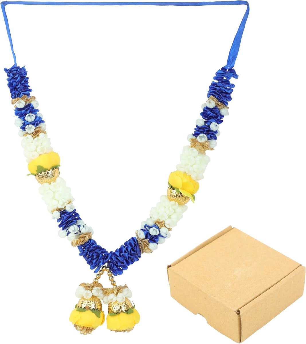 Artificial Mala Rose Flower Ribbon Garland Hair for Idol-Mala for God Statues Accessories Pooja Sringar Article - ShopVlot