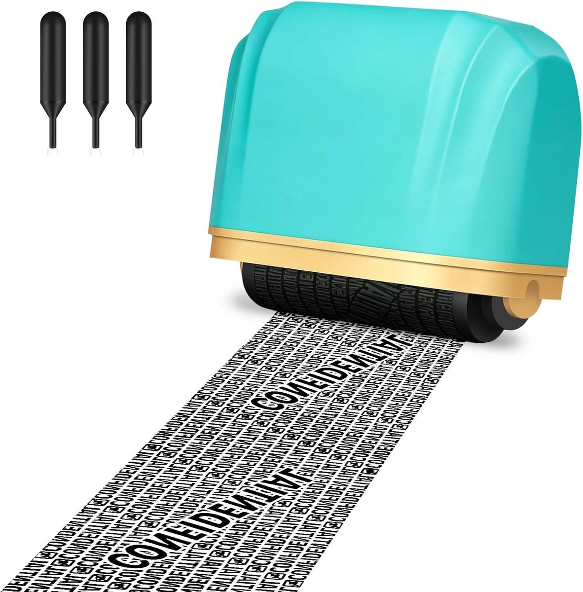 Identiteitsdiefstal rolstempel breed met 3 navulverpakkingen - ShopVlot